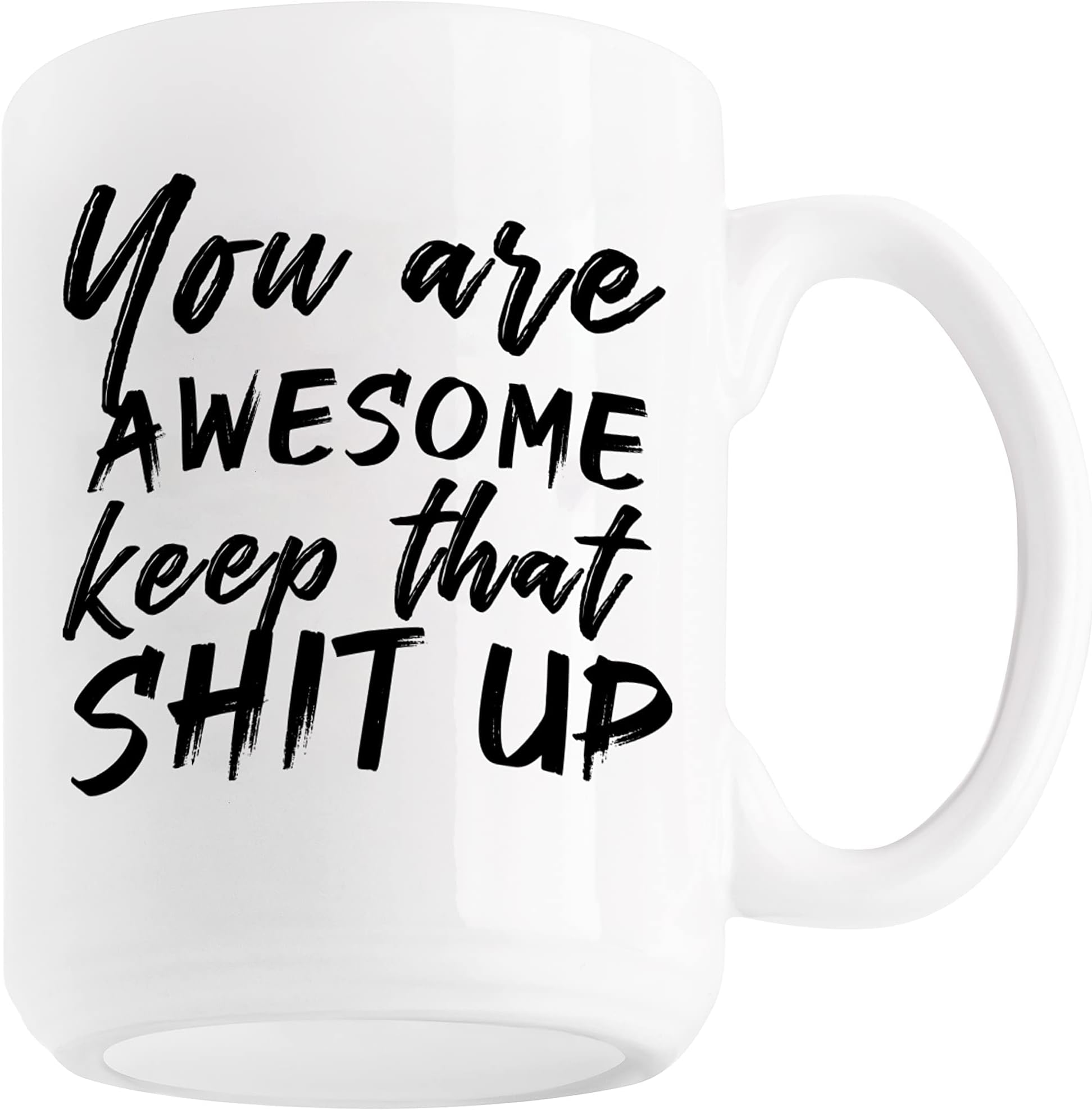 NoCry Novelty 15oz Ceramic Tea & Coffee Mug for Your Mom, Dad, Sister or Brother; Funny and Cool Christmas, Birthday, Anniversary, Holiday or Graduation Gift