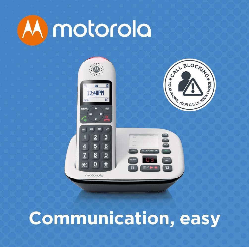 Free Shipping Offer Motorola CD5012 CD5 Series Digital Cordless Telephone with Answering Machine (2 Handsets)