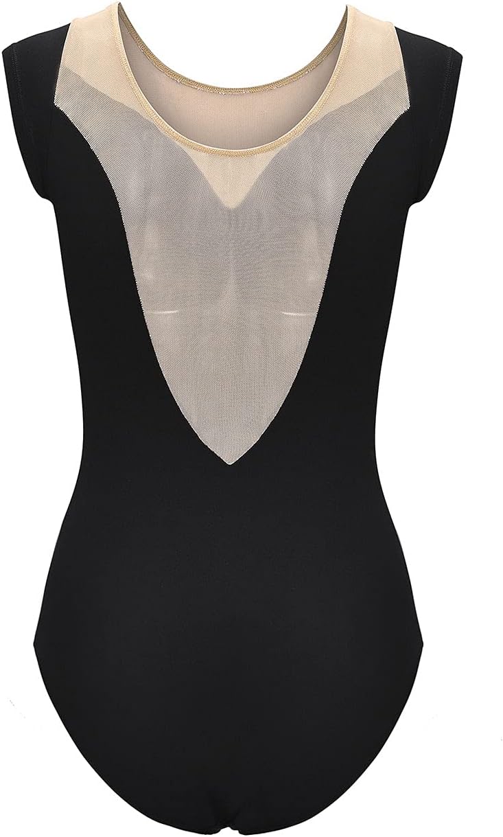 Dance Elite Sashay Dance Leotard – Off Shoulder Illusion Neckline Leotard for Women