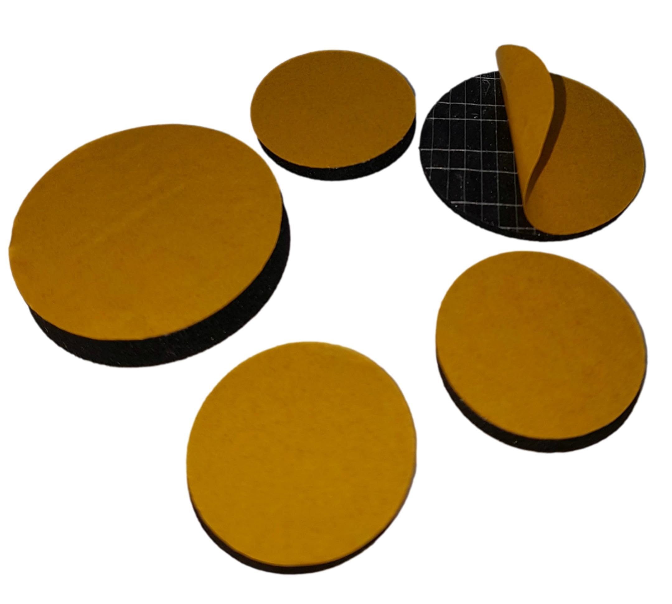 Sponge Neoprene Rubber Disk Adhesive Backed - Size; 100mm Diameter x 2mm Thick