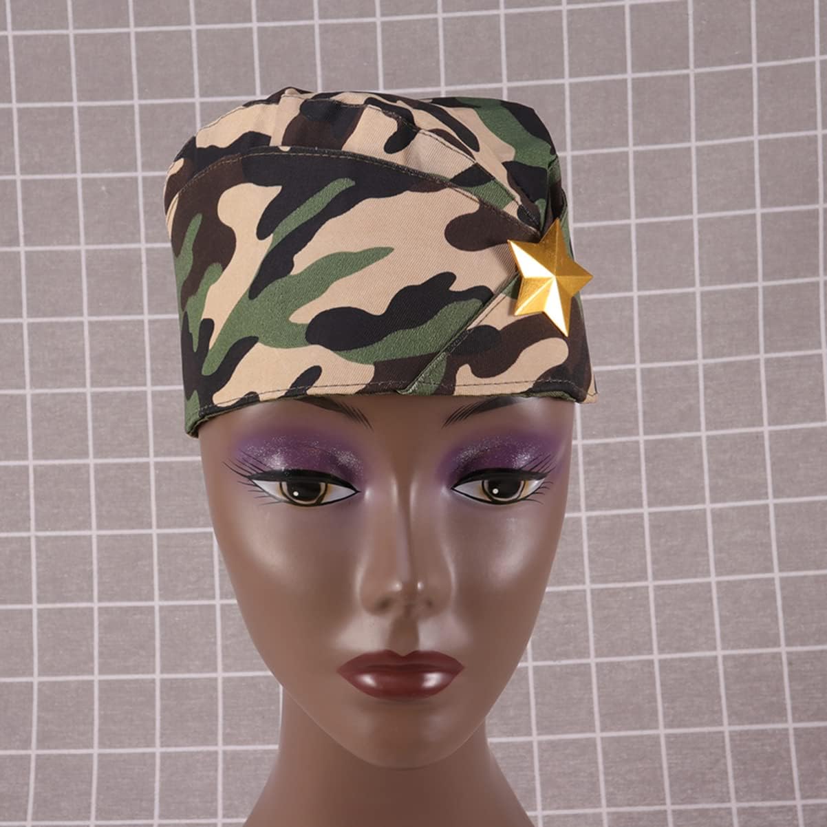 Holibanna 1pc Russian Camouflage Sailor Dance Hat for Festivals and Parties Lightweight Stylish Design Detail Fits