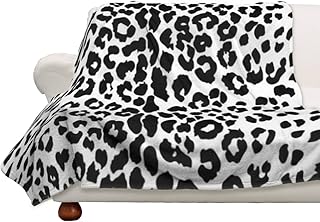 ヒョウ柄 豹柄 毛布 シングル 掛け毛布 暖かい ブランケット フランネル フリース もうふ 軽量 あったか おしゃれ 冷房 オールシーズン 丸洗い 洗える おしゃれ ギフト ひょうがら レオパード柄 アニマル柄 (102x76 cm(30x40 Inch))