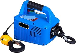 Electric Hoist Winch Mini Electric Hoist 100KG Lifting Tools Windlass 500KG Portable Electric Winch Wire Rope Hoist for Crane (Color : One Size, Size : 200 Kg x 19m)