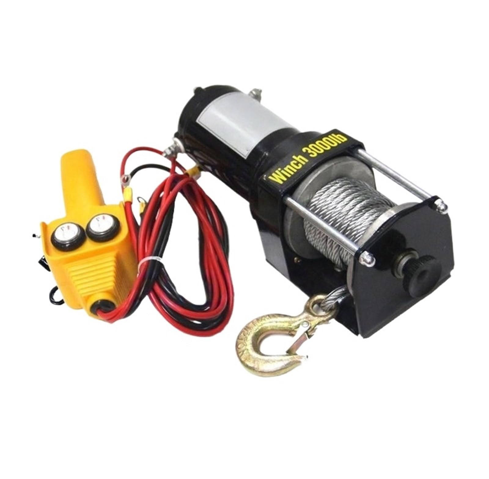 Paranco Elettrico Verricello Elettrico Di Sollevamento Per Piccola Gru Montata Su Veicolo 24V 12V Fuoristrada Per Veicoli Autosoccorso Argani elettrici(24V3000LB)