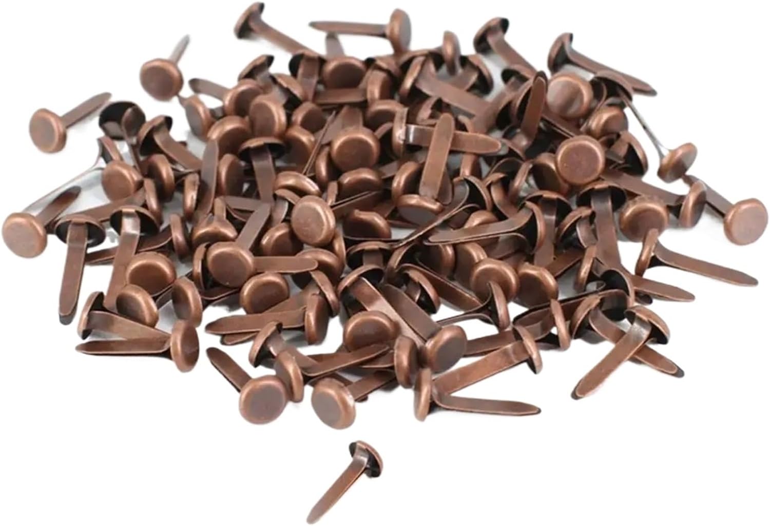 Brad Round Head Paper Crafts School Fasteners for Scrapbooking Supplies Craft Accessory Brads(Gold,800pcs)