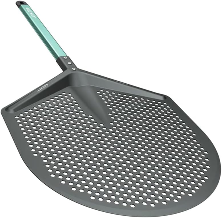 Pro Placement Peel for 14" Pizzas, Compatible W/All Gozney Ovens except Tread or Roccbox pizza ovens, 100% Aluminum Design, Fully Perforated Blade & Replaceable Handle