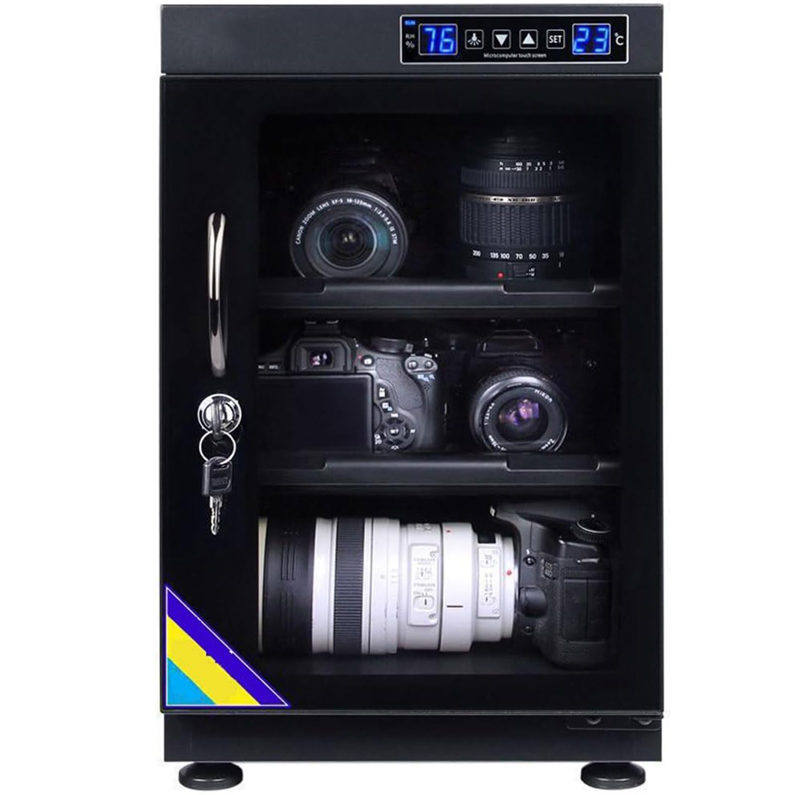 Almacenamiento antihumedad de 40L para proteger cámaras de fotos en estudios costeros