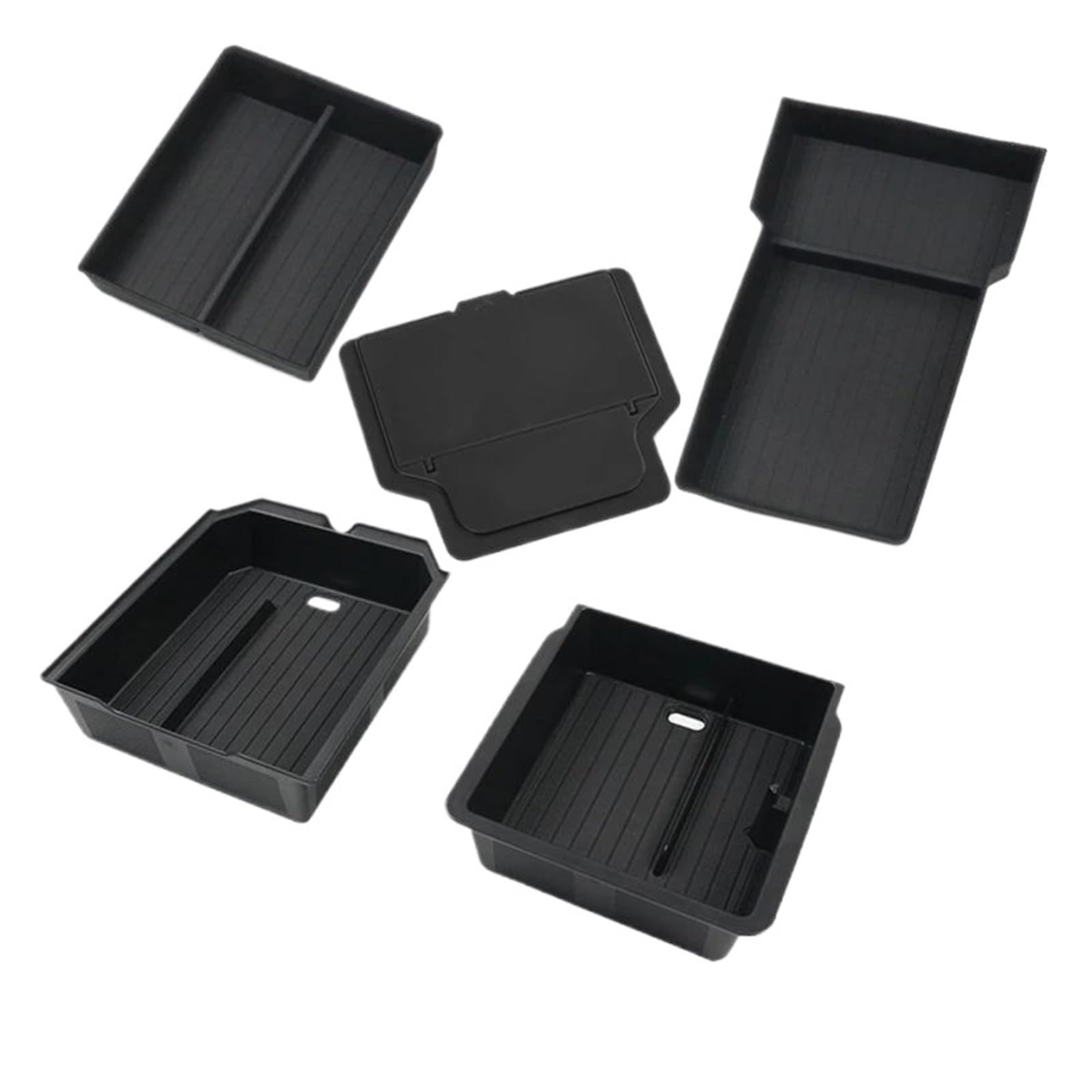 AHRPKAMERD Centre Console Organiser Tray For Tesla For Model Y For Juniper 3 For Highland 2024 2025 Center Console Storage Organizer Box Tray Armrest Hidden Armrest Storage Box(7)