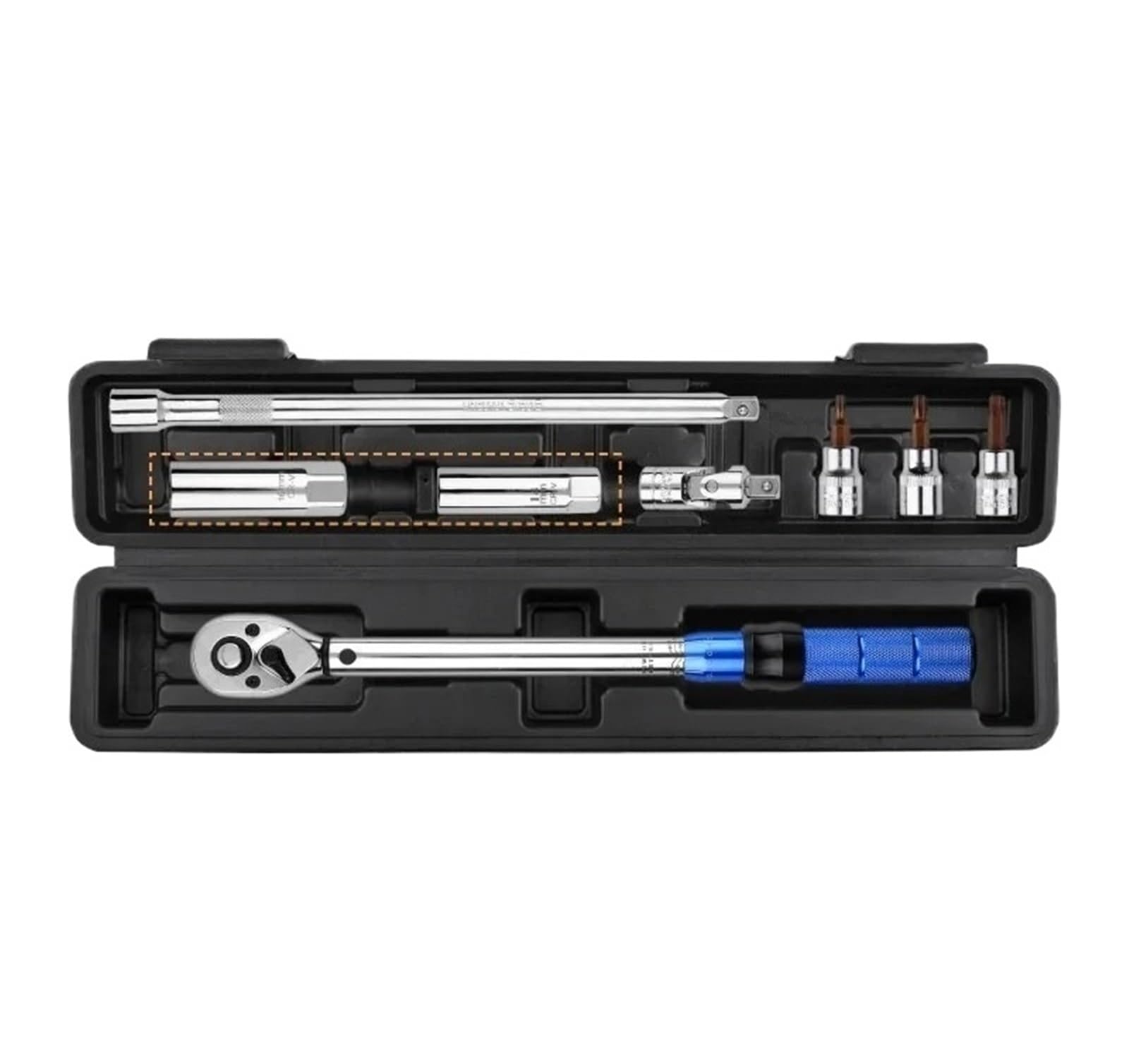 OLAQWENB Torque Wrenches Adjustable Torque Wrench Kit 3/8" 10-60N.m with Dual-Direction Ratchet & Magnetic Spark Plug Removal Tool Precision Torque Wrench(8pcs)