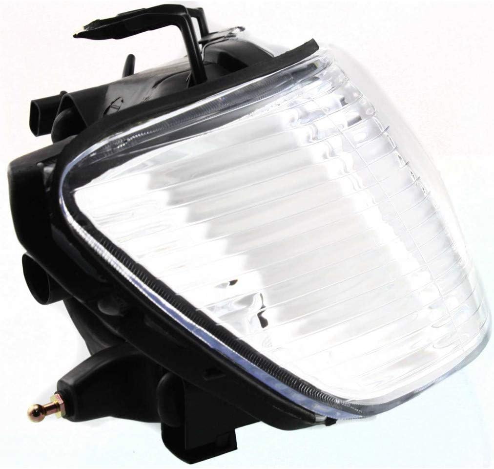 CarLights360 For 2002 2003 Mitsubishi Lancer Pair Headlight Driver and Passenger Side w/bright Bezel | MI2502124 MI2503124 For MR972589 MR972590