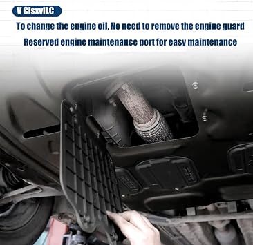 Engine Guards Mud Flaps for Ford Focus 2012 2013 2014 2015 2016 2017 2018 Front Engine Splash Shield Guards Suitable for Focus ST/RS Under Engine Cover Directly Replace Original One Black