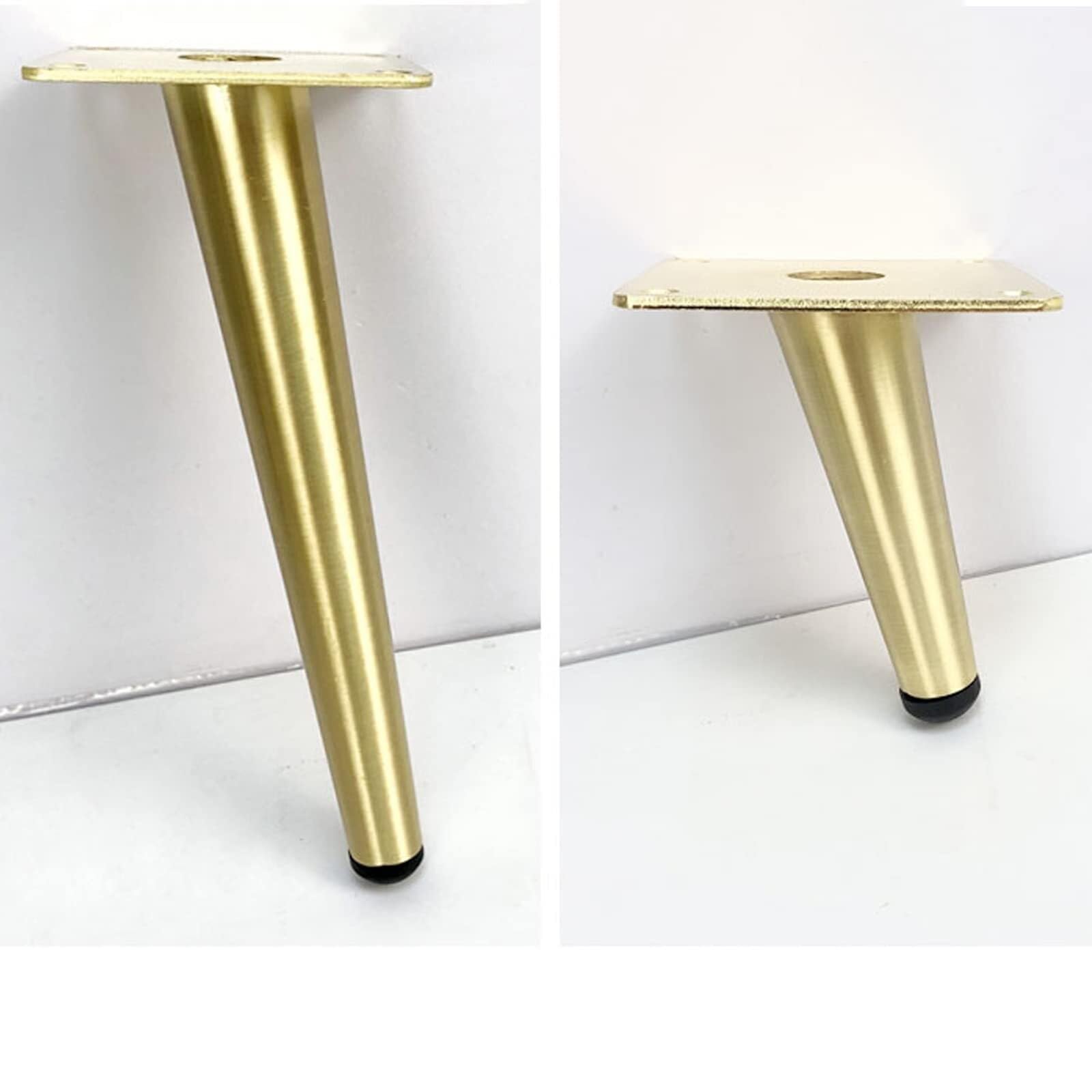 Piedini Divano Metallo Gambe Per Mobili Regolabili LOVEM - 4 Piedini MetallO Oro, Altezza 25cm, Carico 200kg Gambe Sostituzione Mobili Fai Da Te - 5