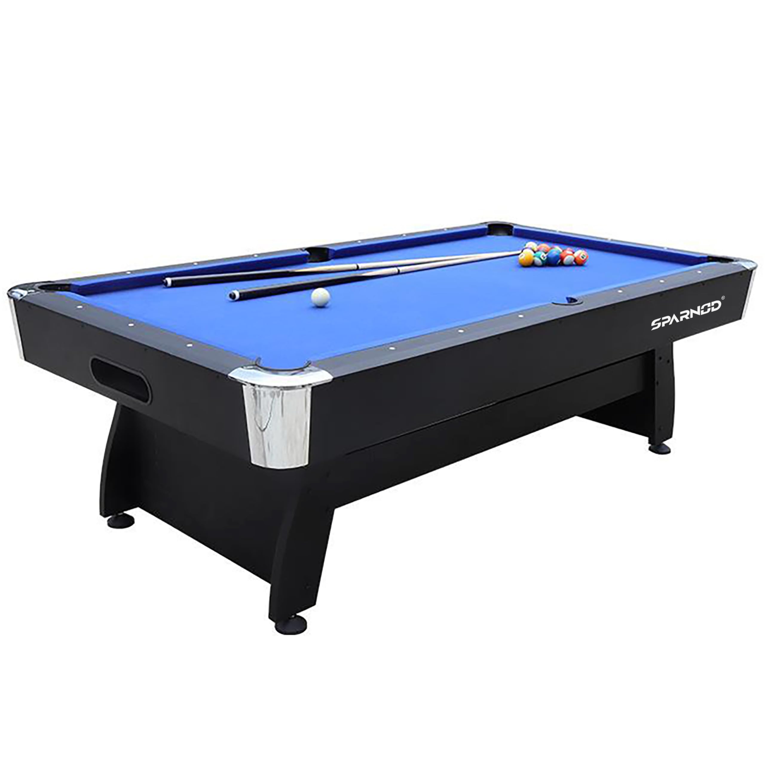 7ft & 8ft Professional Billiards Pool Table – Durable MDF Frame, Blue Wool Cloth, Includes Complete Accessories Set, Easy Assembly for Home & Pool Hall Use