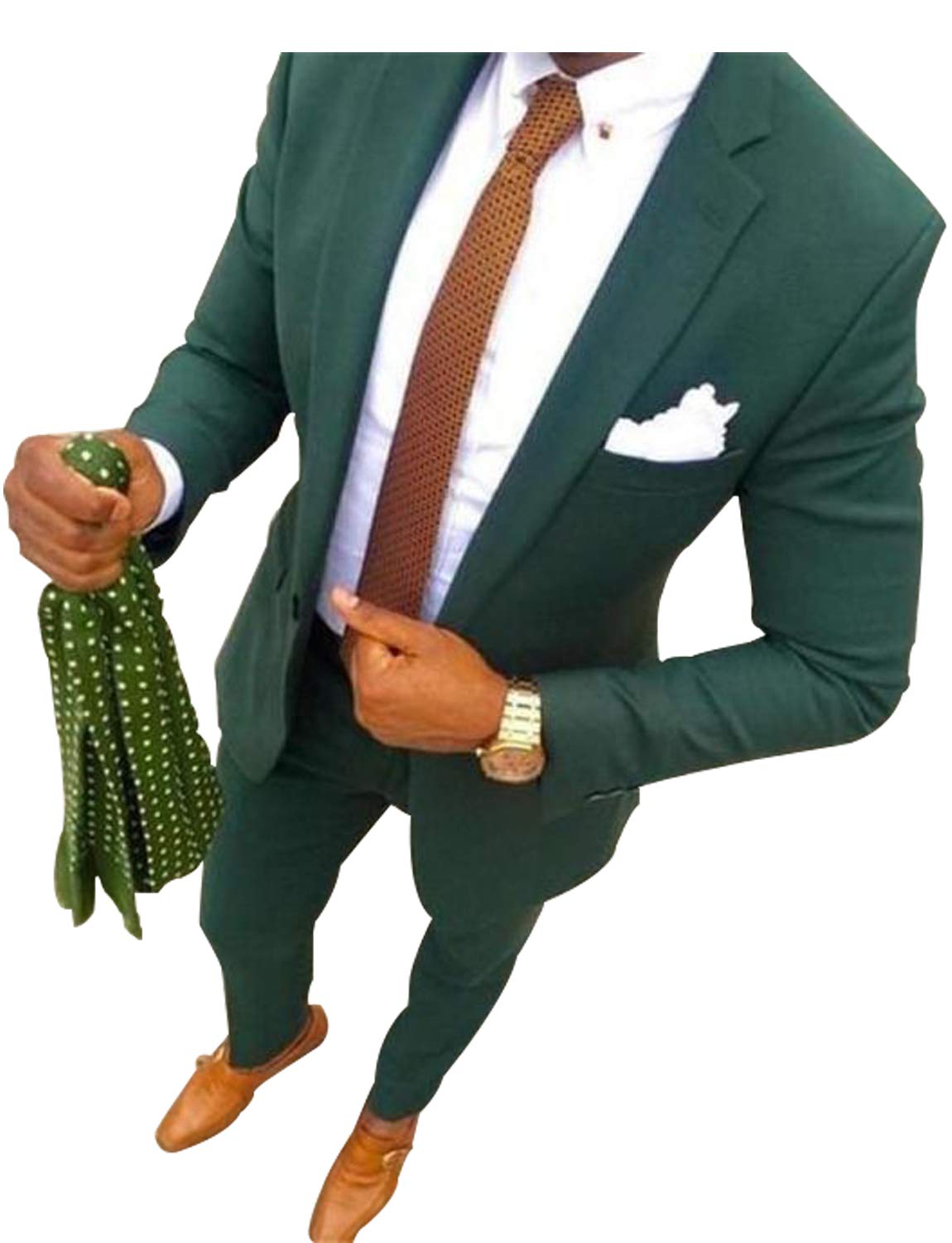 Uomo Tute Formali a 2 Pezzi con Un Bottone Smoking da Sposa Slim Fit