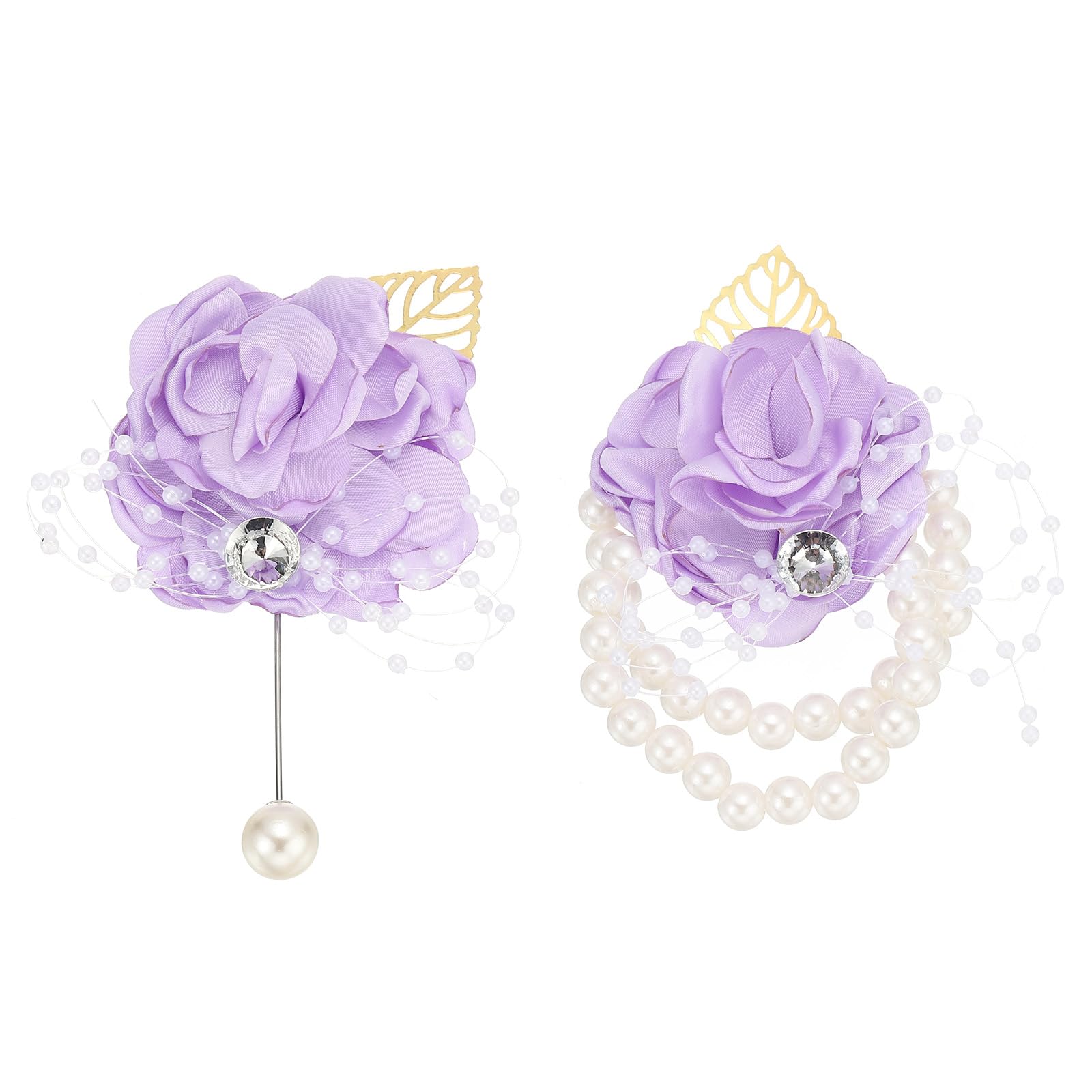 PATIKIL Rose Bridesmaid Wrist Flower Corsage