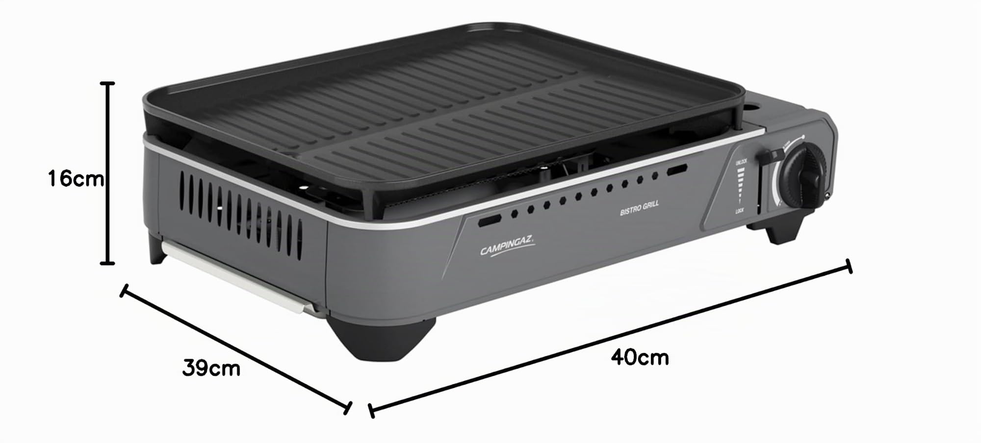 Campingaz Barbecue à gaz Bistro Acier 2000 W
