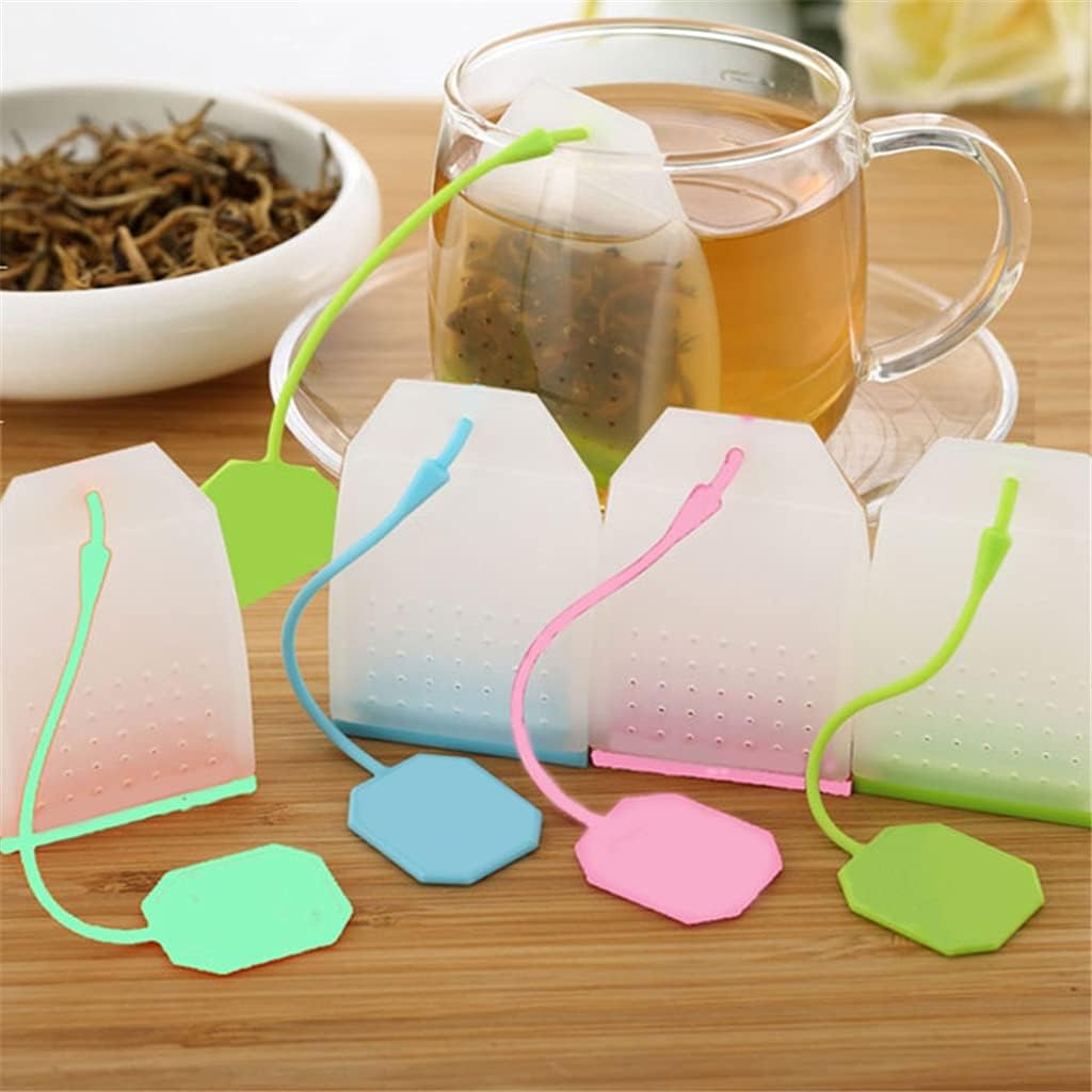 Kitchen Accessories Tea Strainers & Tea Infusers Food Grade Silicone Strainer Bags Coffee Loose Leaves Infusers Teaware
