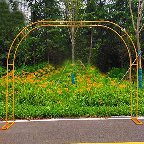 Rosenbogen Stabil Torbogen,Wetterfeste und stabile Halterung for Pflanzenklettern, Innen- und Außenbereich, Korridor, Eingang, Festivalparty-Dekoration und andere Szenen ( Color : Gold , Size : 350x22 Cover