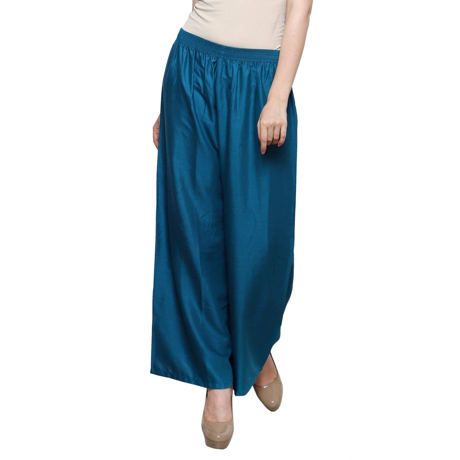 srisaras Premuim Rayon Palazzo for Women and Girls-picture-38