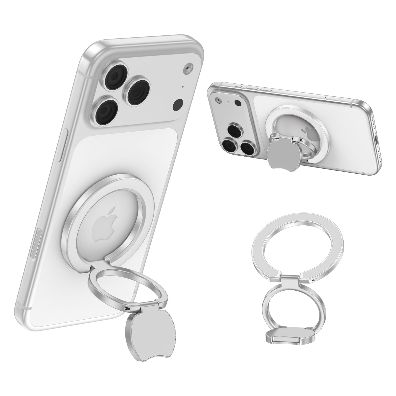 Photo 1 of Magnetic Phone Grip for Samsung S26 Ultra MagSafe Ring Holder for Galaxy S26+ S25 Ultra FE S24 S23,iPhone 17e & Smartphones, Removable Gym Dual-Sided Magnets MagSafe Kickstand, Fit Magnetic Car Mount
