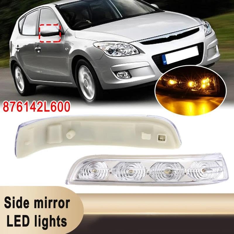 Kit Luci Frecce Per Specchietto Hyundai I30 2009-2012 – 876132L600 876142L600, A Led Con Effetto Fluido, Plug-and-Play