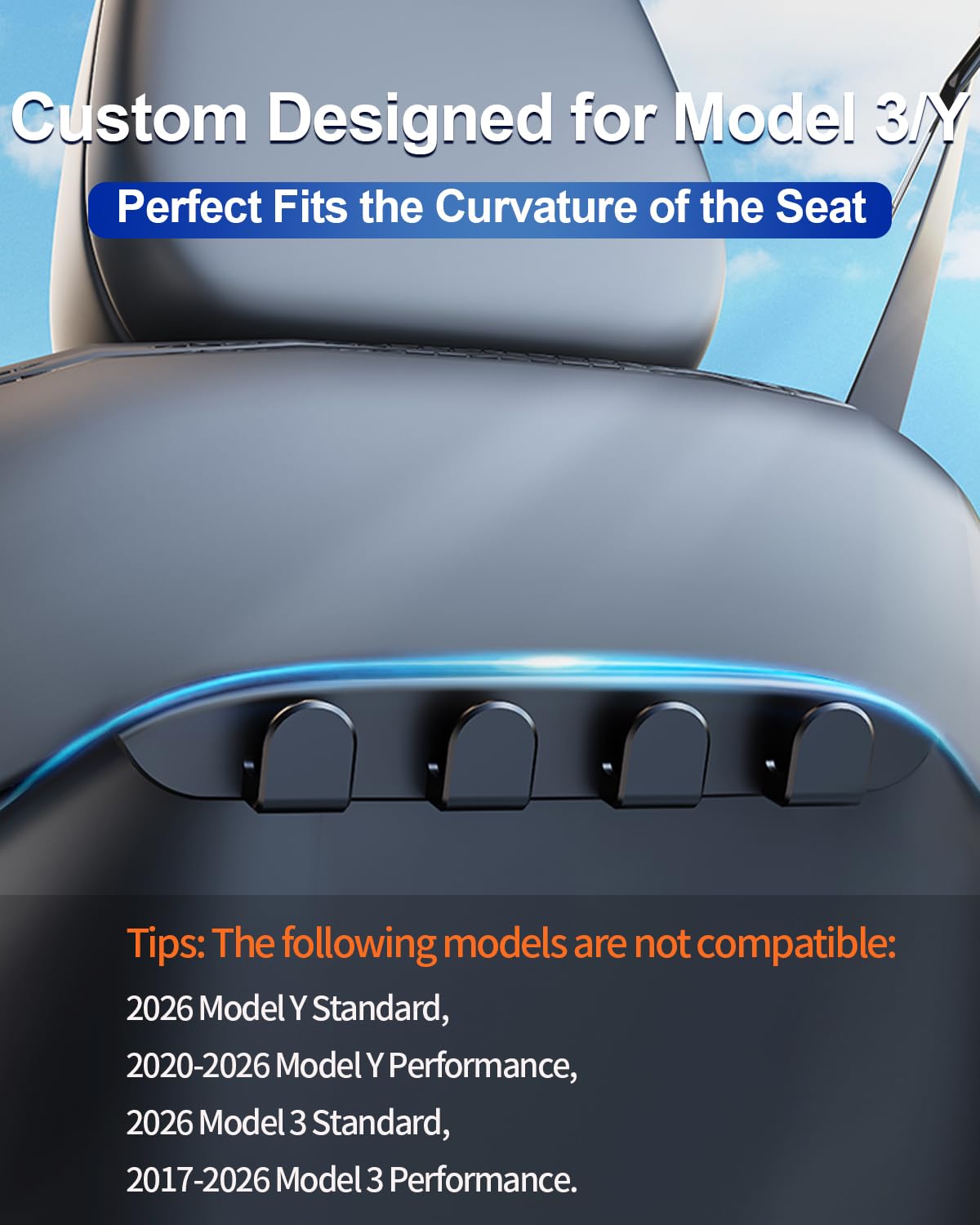 Amazon.com: 2 Pack Car Seat Hooks for Tesla Model Y(Juniper) Model