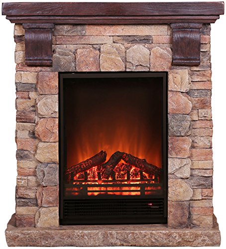 Preisvergleich Produktbild EL FUEGO Elektrisches Kaminfeuer Kitzbühel, mit Fernbedienung
