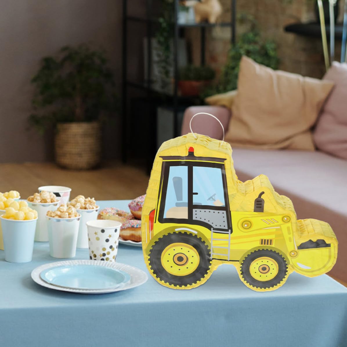 Papel Piñata Mano de Excavadora Hecha a Fiesta Infantil