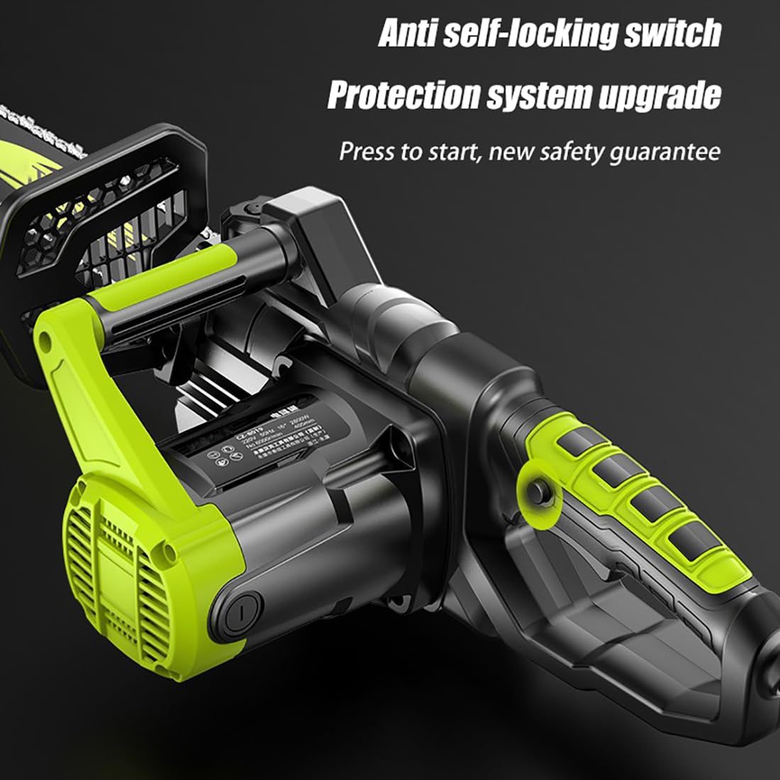Motosierra eléctrica de 16", motosierra con cable de 3,5 kg, engrasador automático, protección contra contragolpes, tensor de cadena sin herramientas, con bloqueo de seguridad