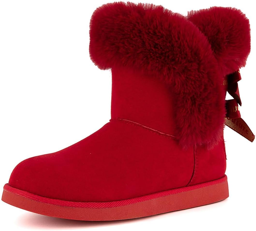 Women's Slip On Winter Snow Boots Warm & Insulated Fur Lining Comfortable Fashion Booties