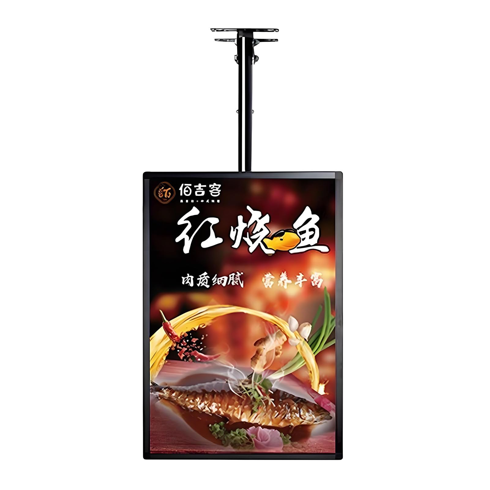 Ultra Slim LED Light Box for Advertising Display, Backlit Poster Holder for Indoor Shop Signs and Menu Boards