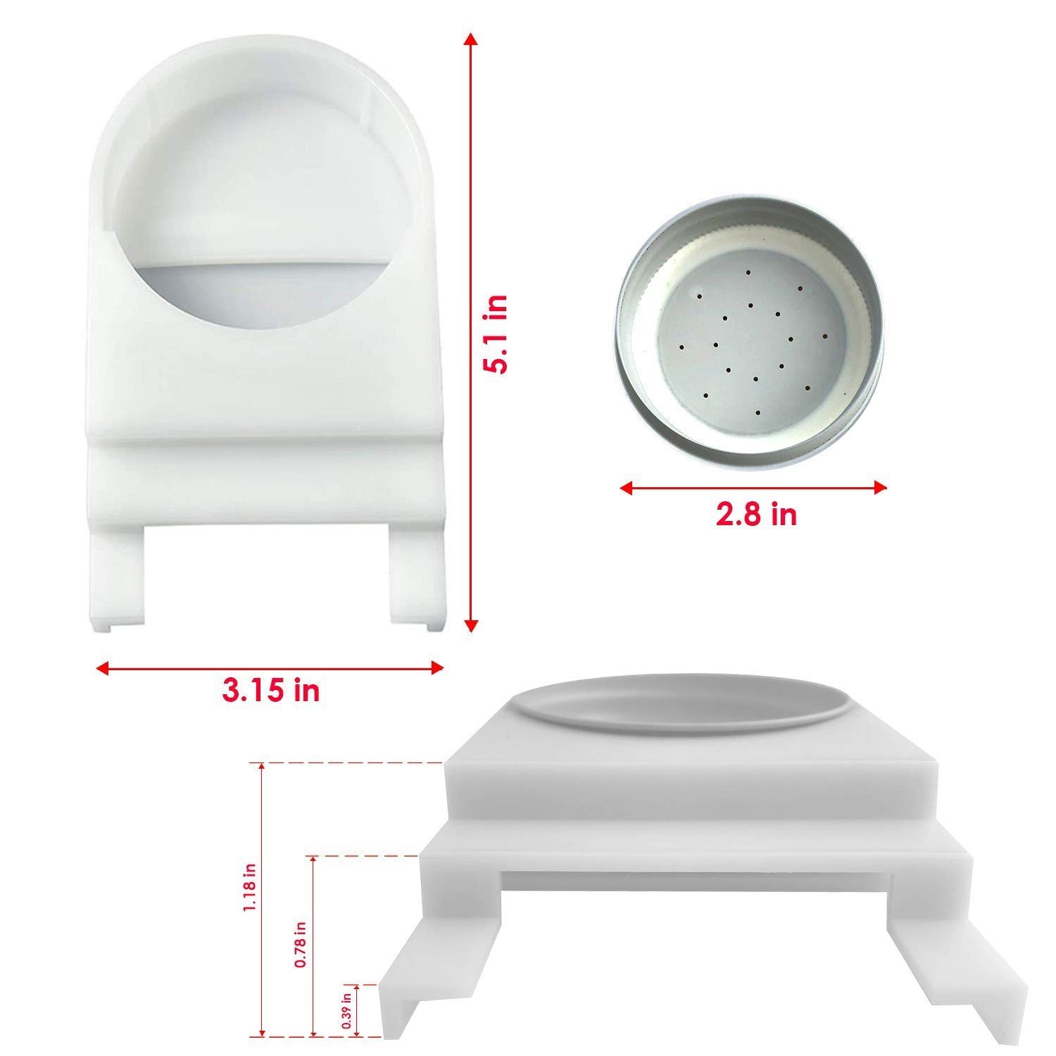 XILEWHZF Bee Feeder-Easy to Install Honey Feeder,Water and Sugar Syrup Entrance or Top Dispenser-Beekeeper Tools,(4 Pack)