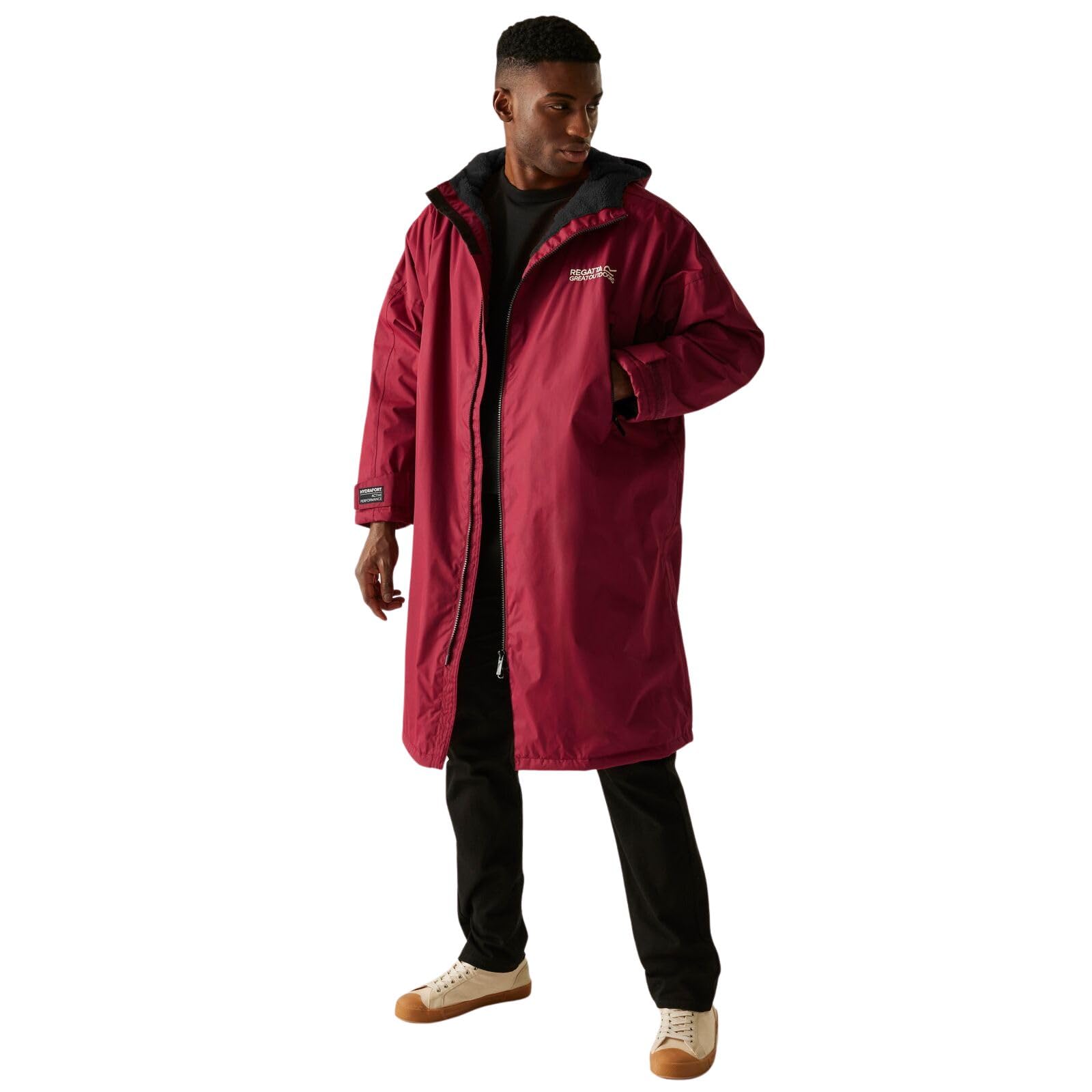 Regatta Outdoor Active Unisex Waterproof Changing Robe - Dark Maroon - LXL