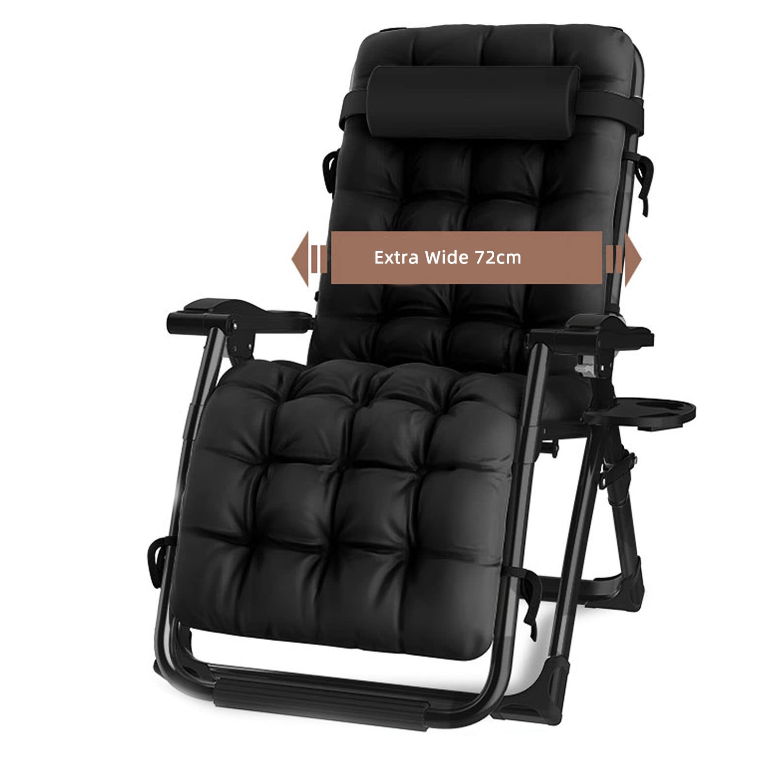 Sun lounger pliable relax de jardin pour terrasse et pelouse