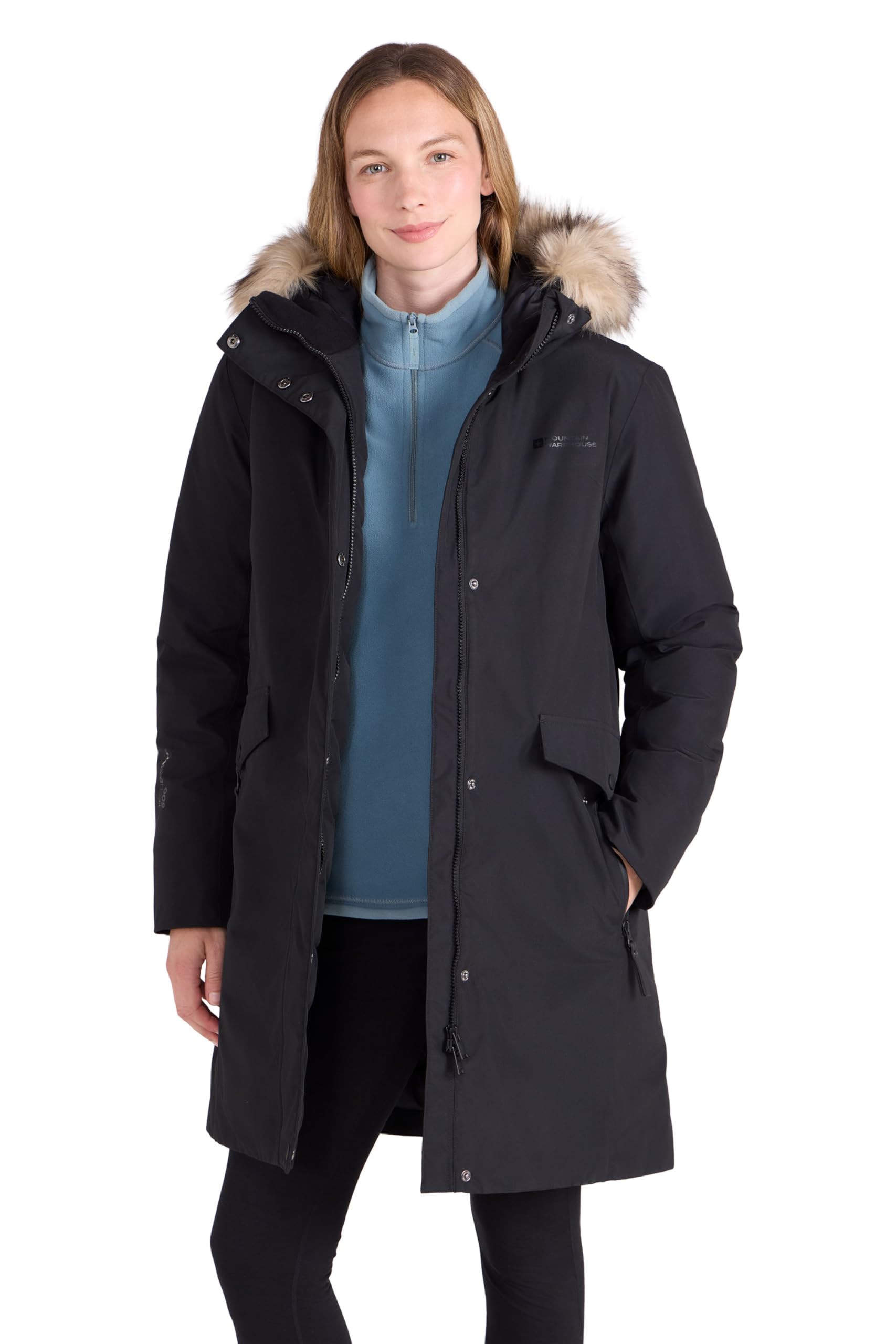 Mountain Warehouse Marlow Womens Extreme Down Waterproof Parka Black 10