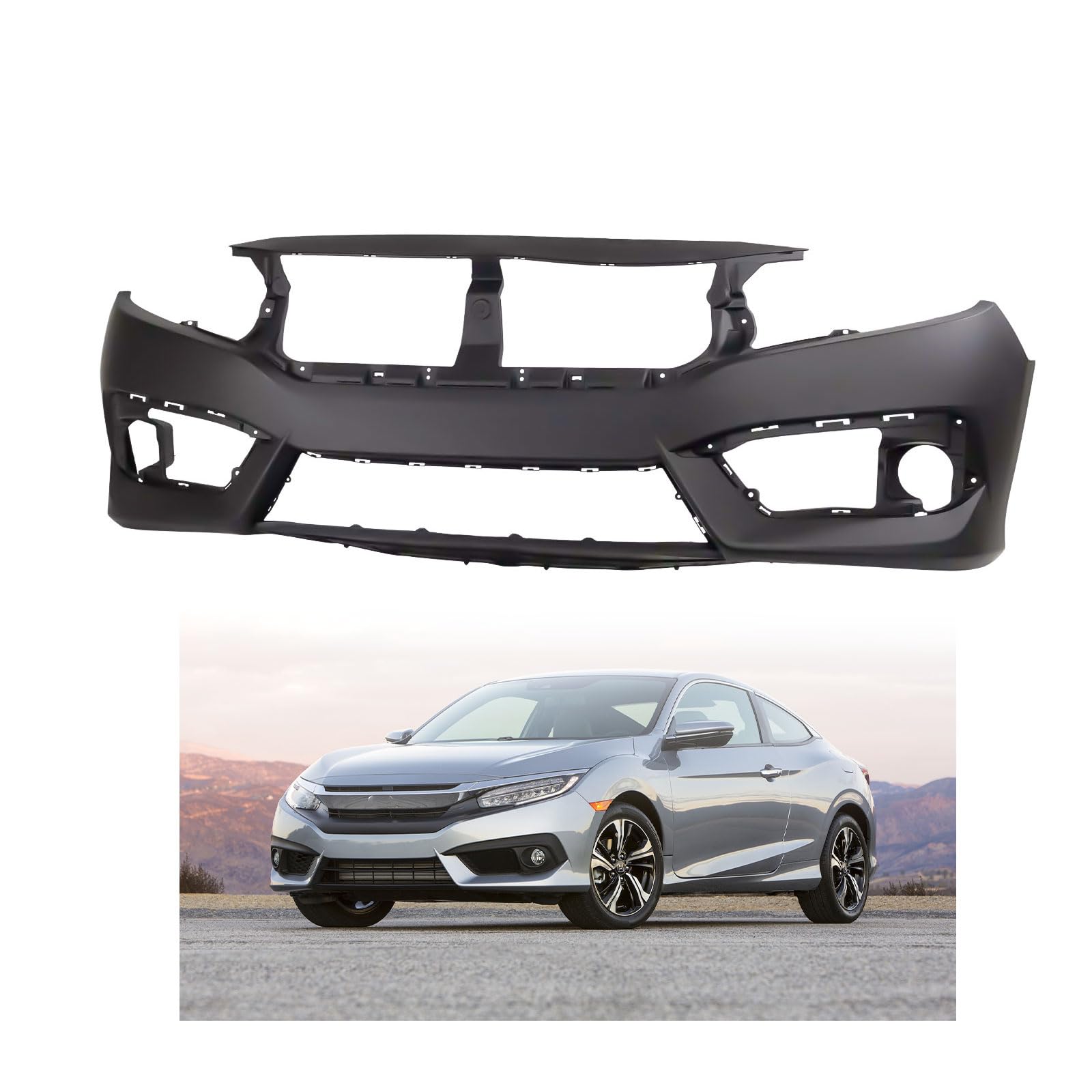 Amazon.com: Front Bumper Cover - Compatible with 2016-2018 Honda