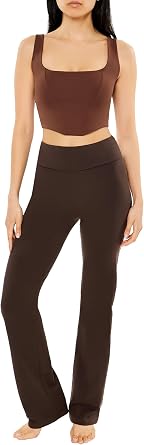 Forever 21 Womens Flare Mid-Rise Leggings