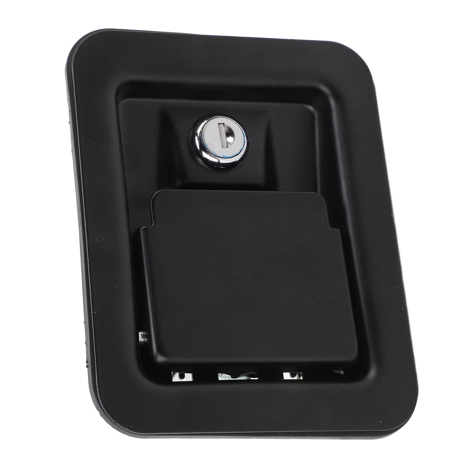 Serrure à Palette de Poignée de Camping-car Acier Inoxydable 304, Serrure Boîte Outils Remorque avec Clés, 5,5x4,2 Loquet Poignée encastré Serrure Boîte Outils Camion Loquet Porte