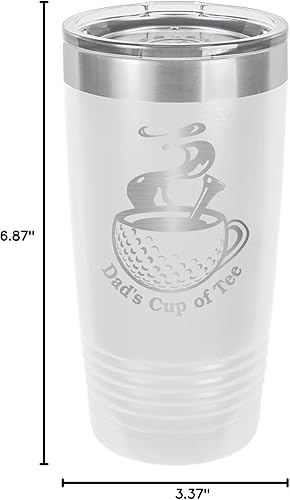 Miniatura 7 de Mato  Hash Vaso de golf personalizado de 20 onzas con hoyuelos para papá o abuelo Best Grandpa by Par