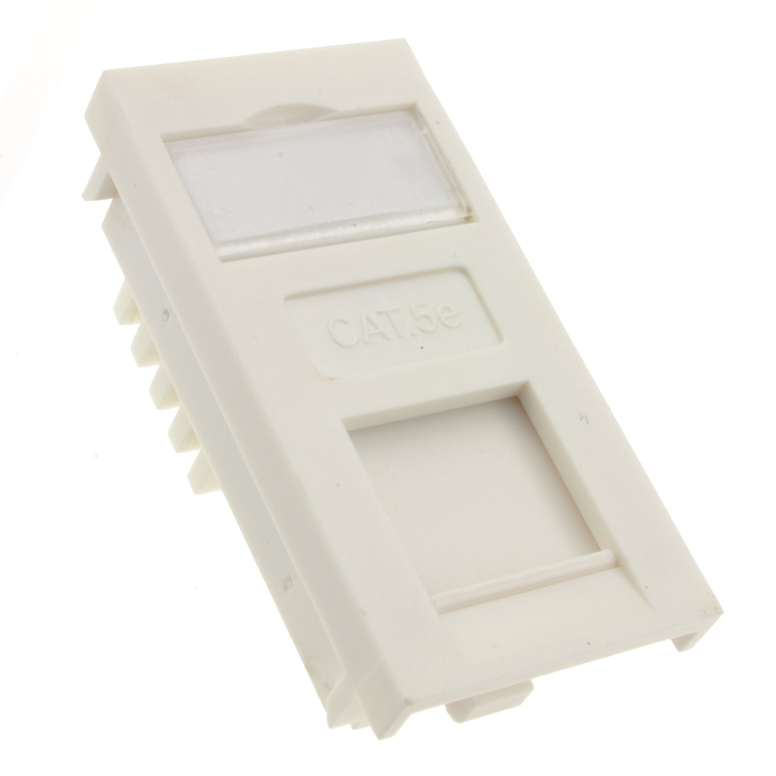 Kenable White Cat5e Patch Cable Rj45 Module Keystone With Name Plate In [Cat5e Rj45 Socket]