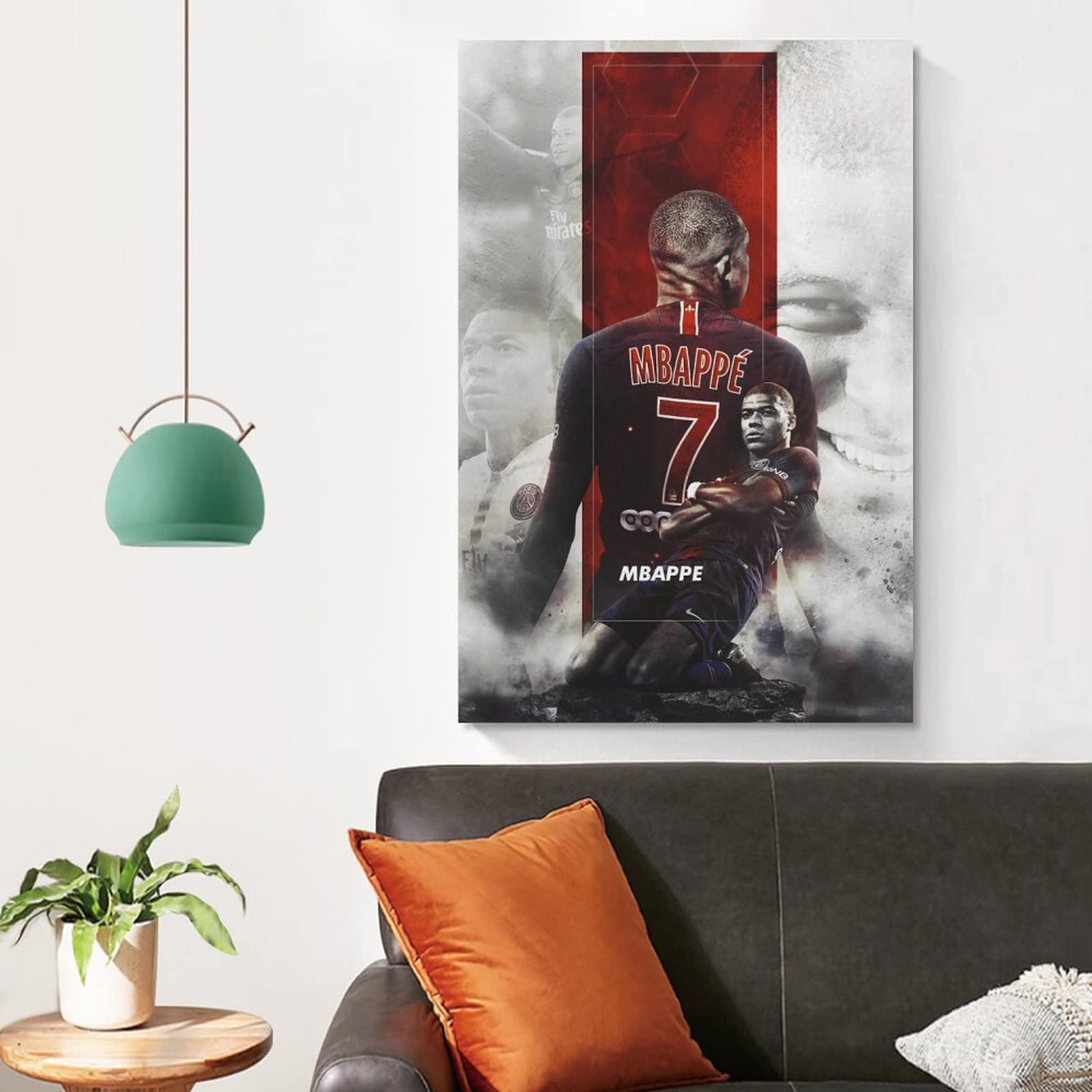 Kylian Mbappe – Poster Sur Toile Pour Chambre à Coucher, Bureau, Chambre, Cadeau, 40 X 60 Cm