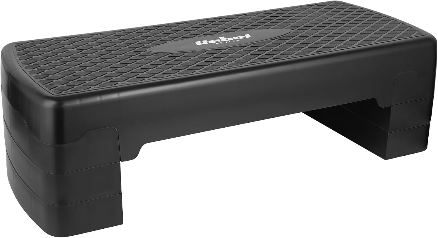 Rebel Electro Step do Aerobiku Fitness 3 Stopnie 68cm Stepper Podest Schodek Czarny