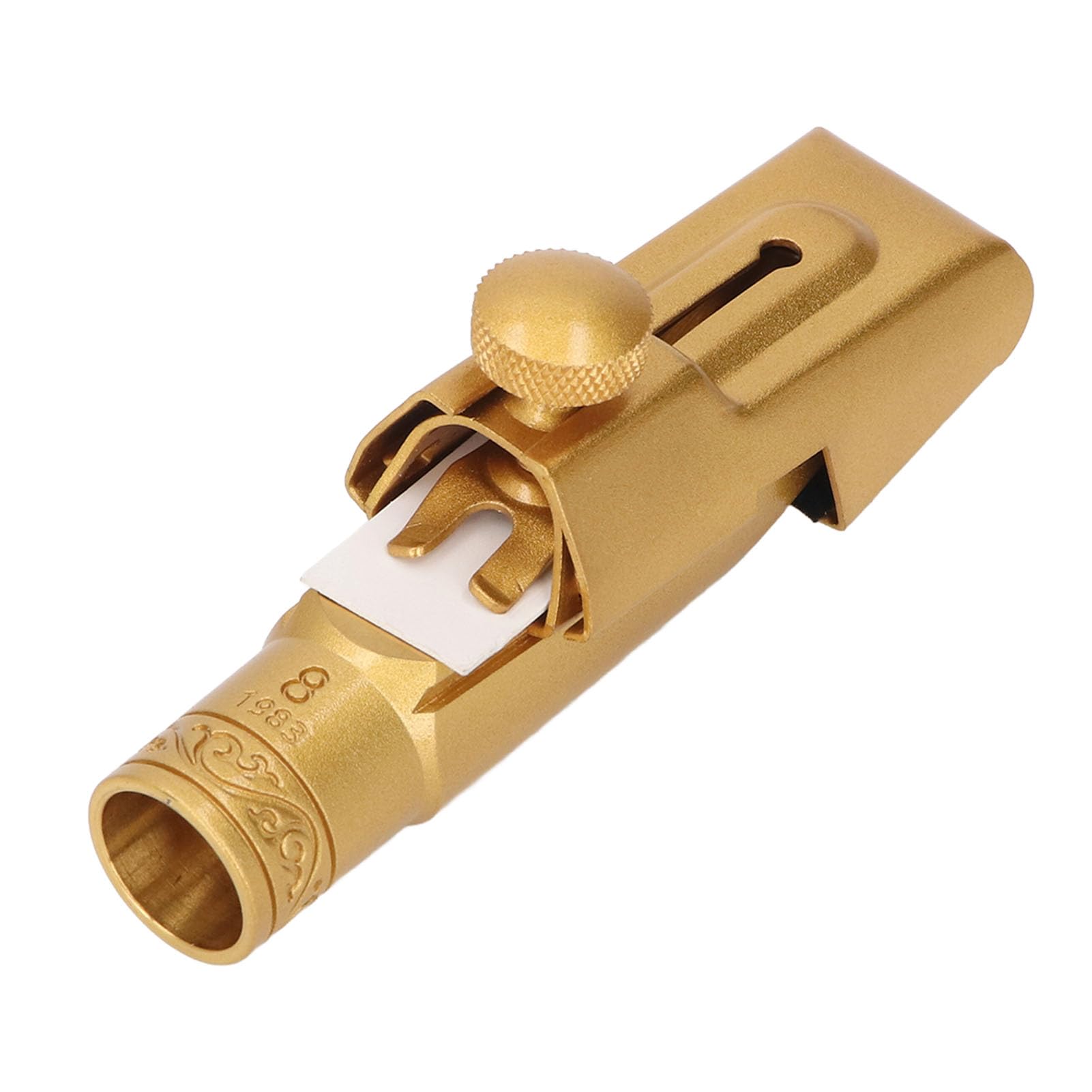 Fabater Bocchino per Sax Soprano Tono Brillante in Ottone Metallo B Piatto 8C di Ricambio per Sassofonisti Principianti e Professionisti