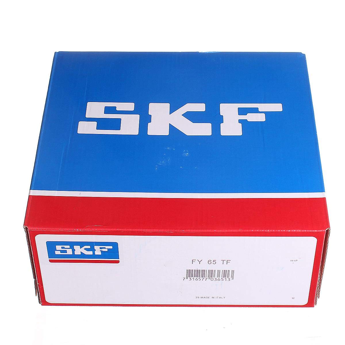 SKF FY 65 TF Ball Bearing Flange Unit, 4 Bolts, Setscrew Locking, Regreasable, Contact and Flinger Seal, Cast Iron, Metric, 65mm Bore, 149.5mm Bolt Hole Spacing Width