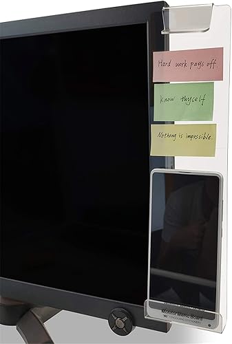 MINSA Moderna multifunción panel lateral transparente de acrílico para computadora blocs de notas tableros de mensajes tableros adhesivos para