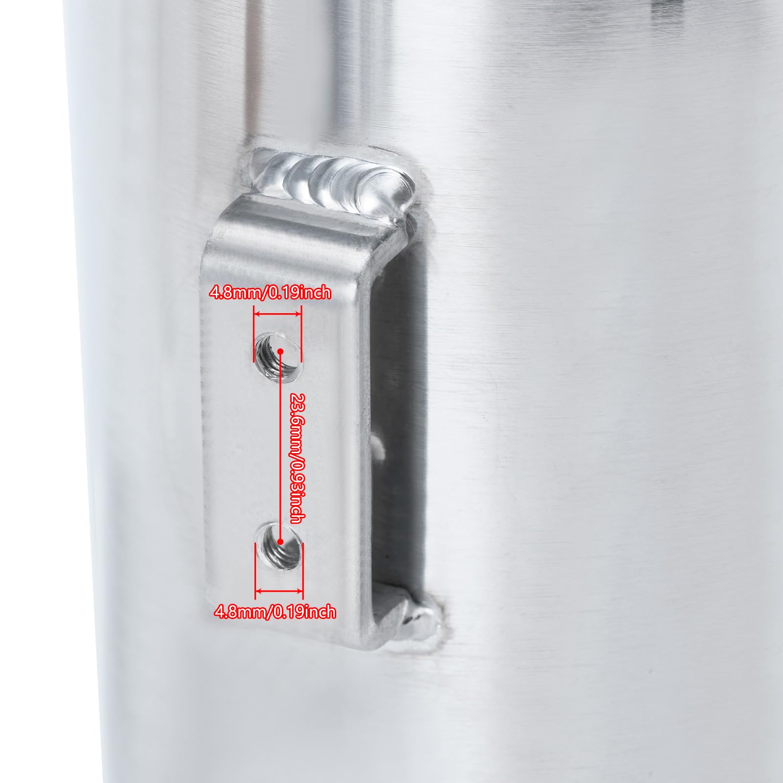 Réservoir de récupération d'huile rond poli 2 L, litres, avec filtre reniflard WX-TK01 réservoir de rechange