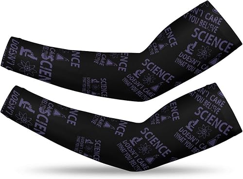 Science Believe - Mangas para cubrir los brazos, mangas de protección solar UV, mangas de enfriamiento para brazos, mangas deportivas de verano