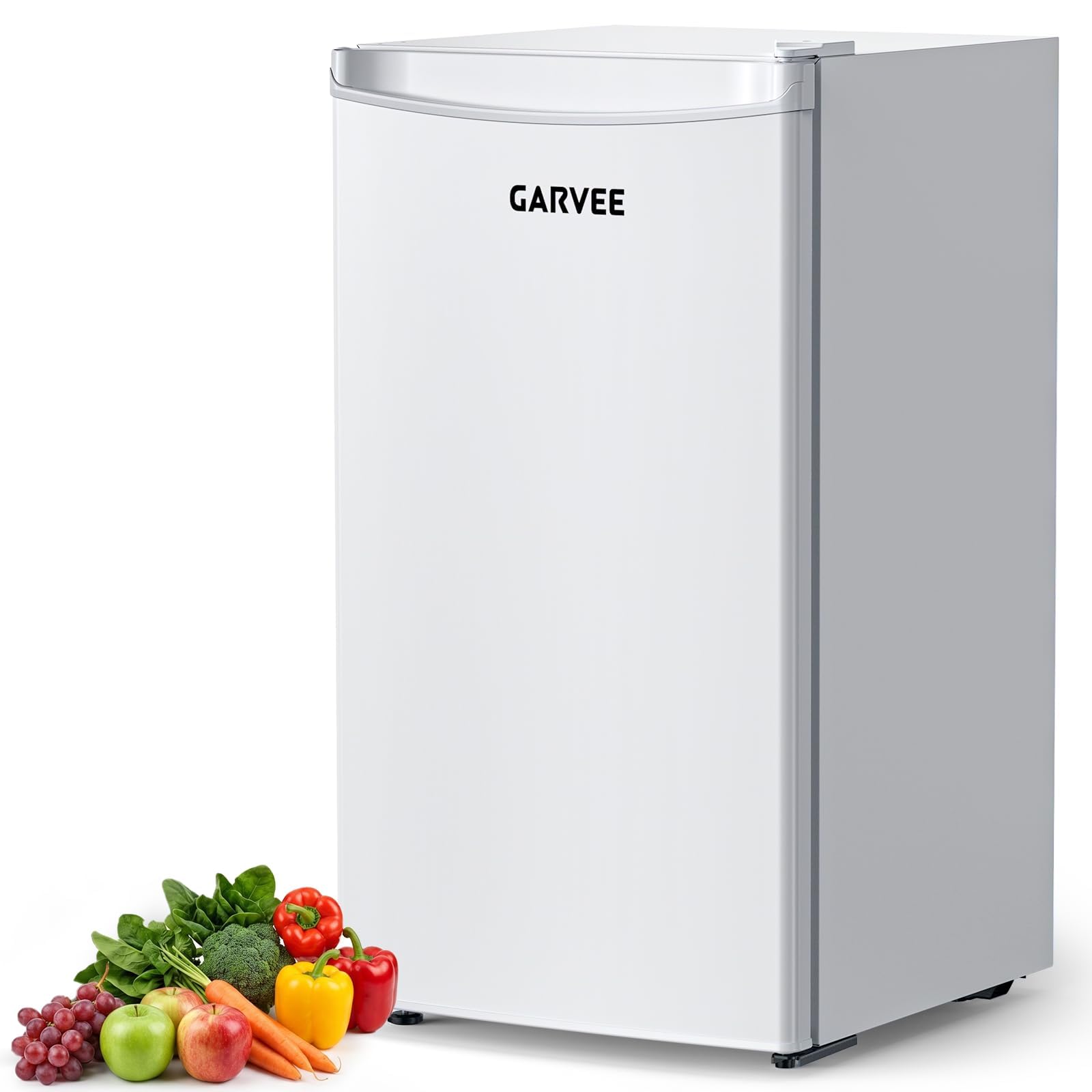 Garvee Réfrigérateur Compact Sous Plan 45 Litres Blanc avec Congélateur Intégré
