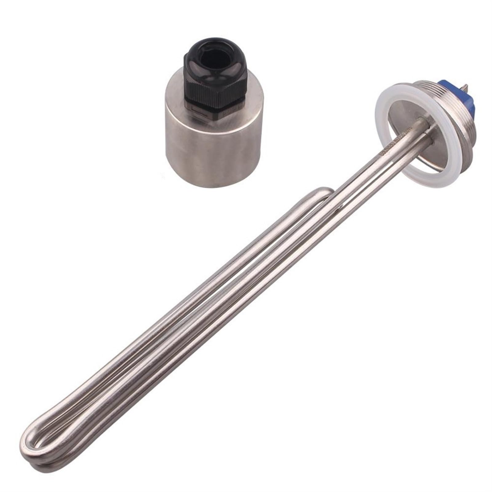 Zcxxdcx 3.5Kw 260Mm 2" Tri Clamp Water Heater 240V Electric Heater Foldback Heating Element 2.5Kw/3.5Kw/4.5Kw/5.5Kw Sus304(3.5Kw 260Mm)