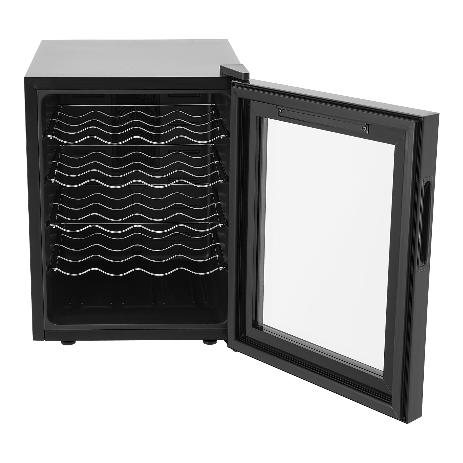 Frigorífico para vino (20 botellas, 48 litros, con puerta de cristal templado, pantalla LED, control táctil de 12 – 18 ℃, bajo dB, refrigerador de vino independiente, temperatura constante)